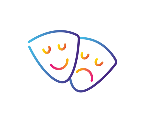 Theatre masks icon