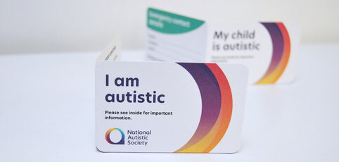 'I am autistic' and 'My child is autistic' autism alert cards