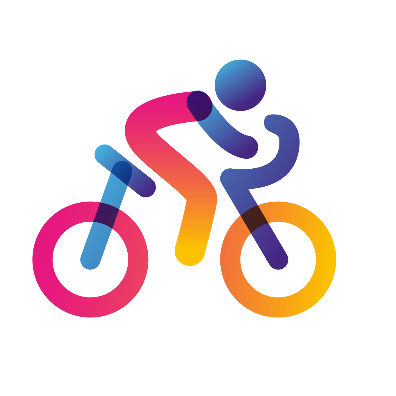 person riding a bicycle icon